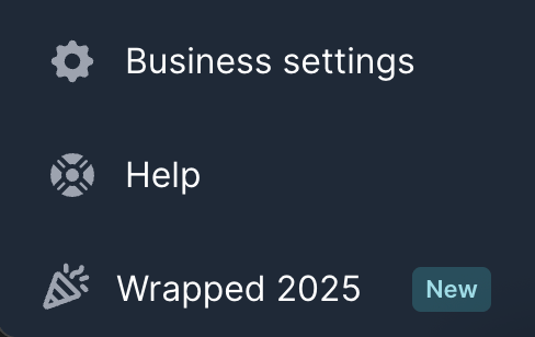 Briefcase Wrapped 2025 showing yearly statistics
