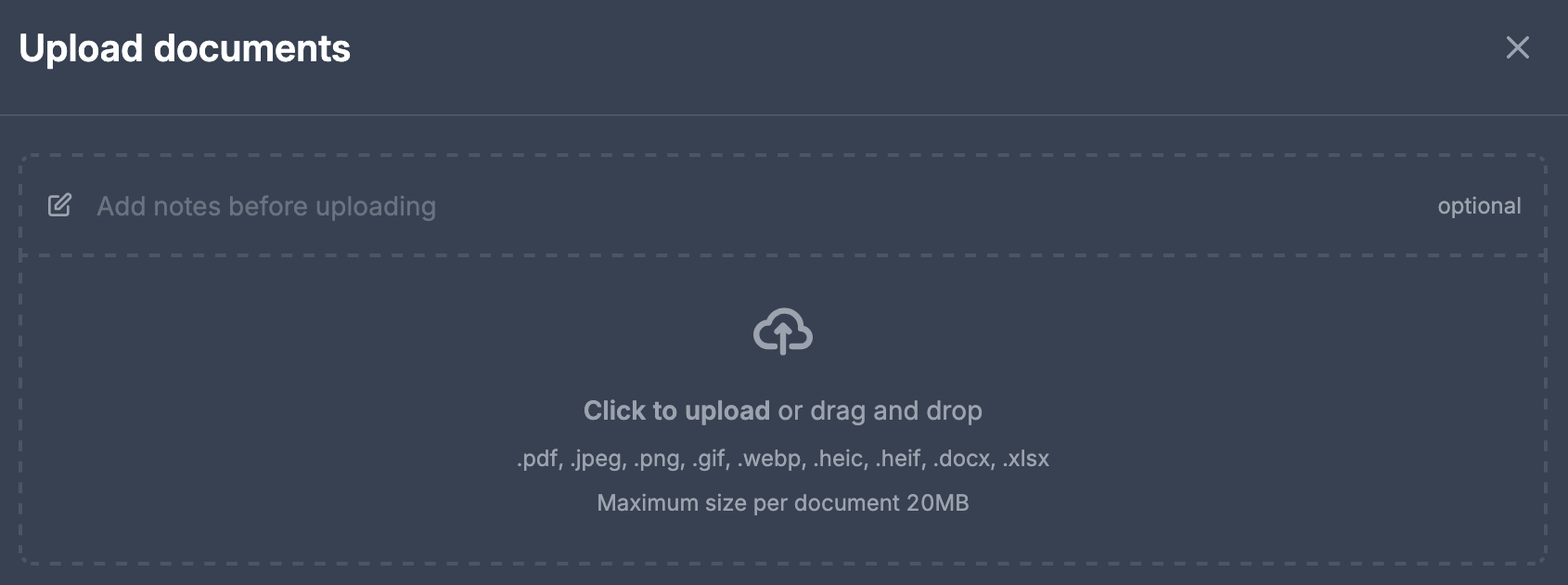 Adding extra context via email or web upload