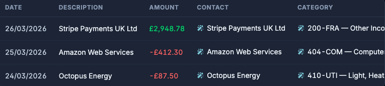 AI reconciliation inbox in Briefcase One