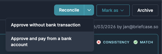 Posting an invoice directly to a cash account