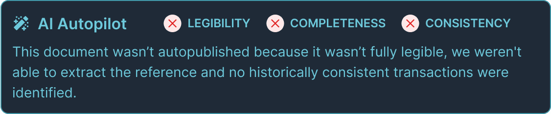 Verification check failed